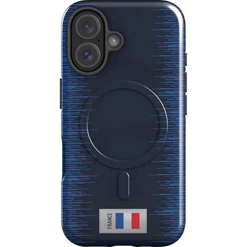 France Soccer Flag iPhone 16 Plus Magsafe Impact Case